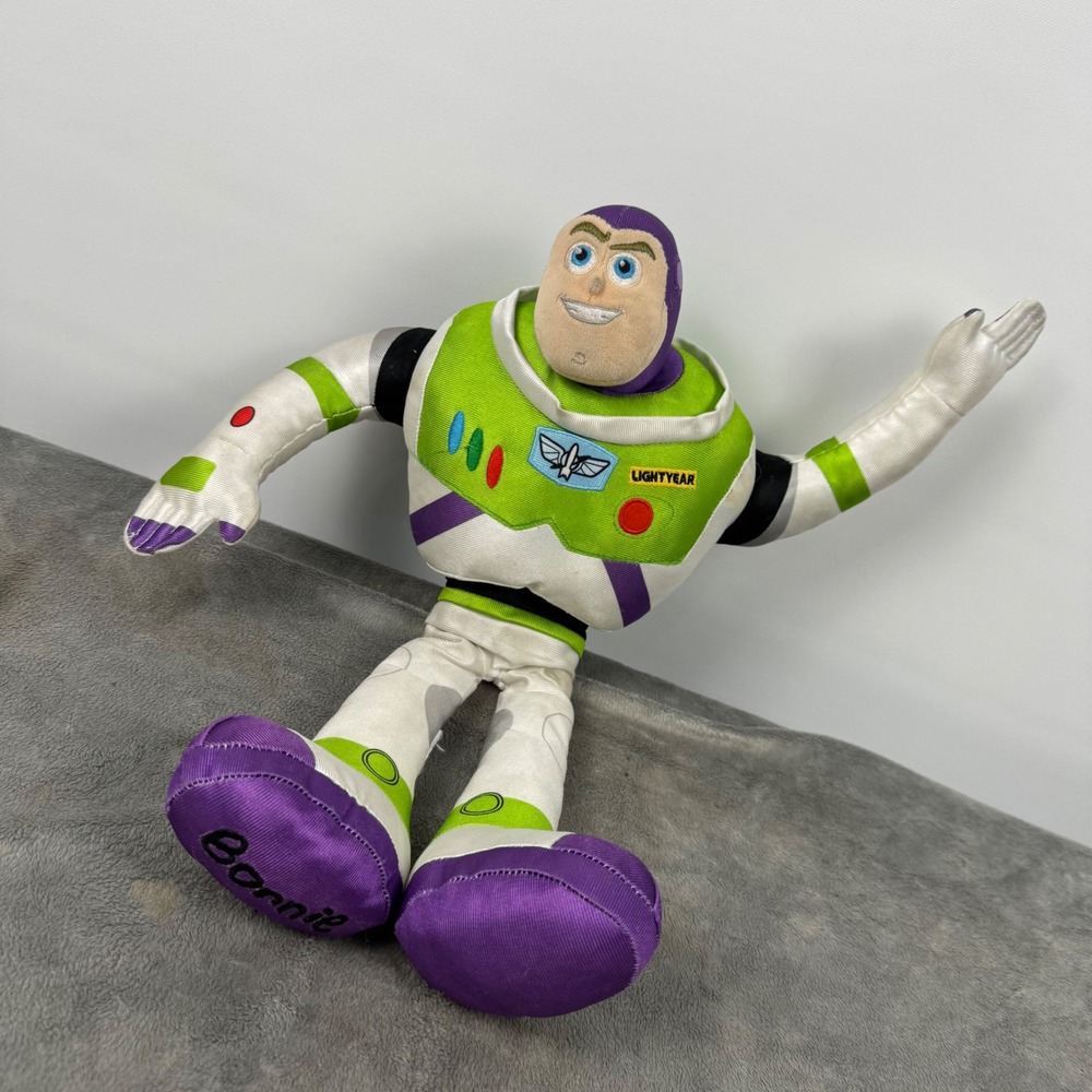 Disney Buzz Lightyear Plush Toy Story‎ Bonnie 17" White Green Good Space Ranger